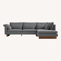 West Elm Gray Sectional Free Delivery $1,000