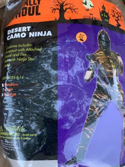 Halloween costume- Desert Camo Ninja boys (S/M)