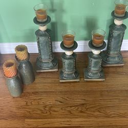 Candle Holders, Green
