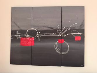 triptych oil painting