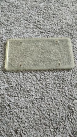 License Plate Frame, Plastic 