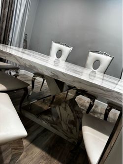 stone table  with chairs