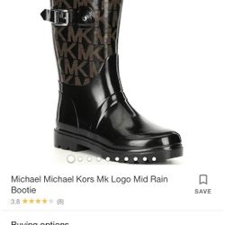 Michael Kors MK rain boots. Completely New!! size 8M