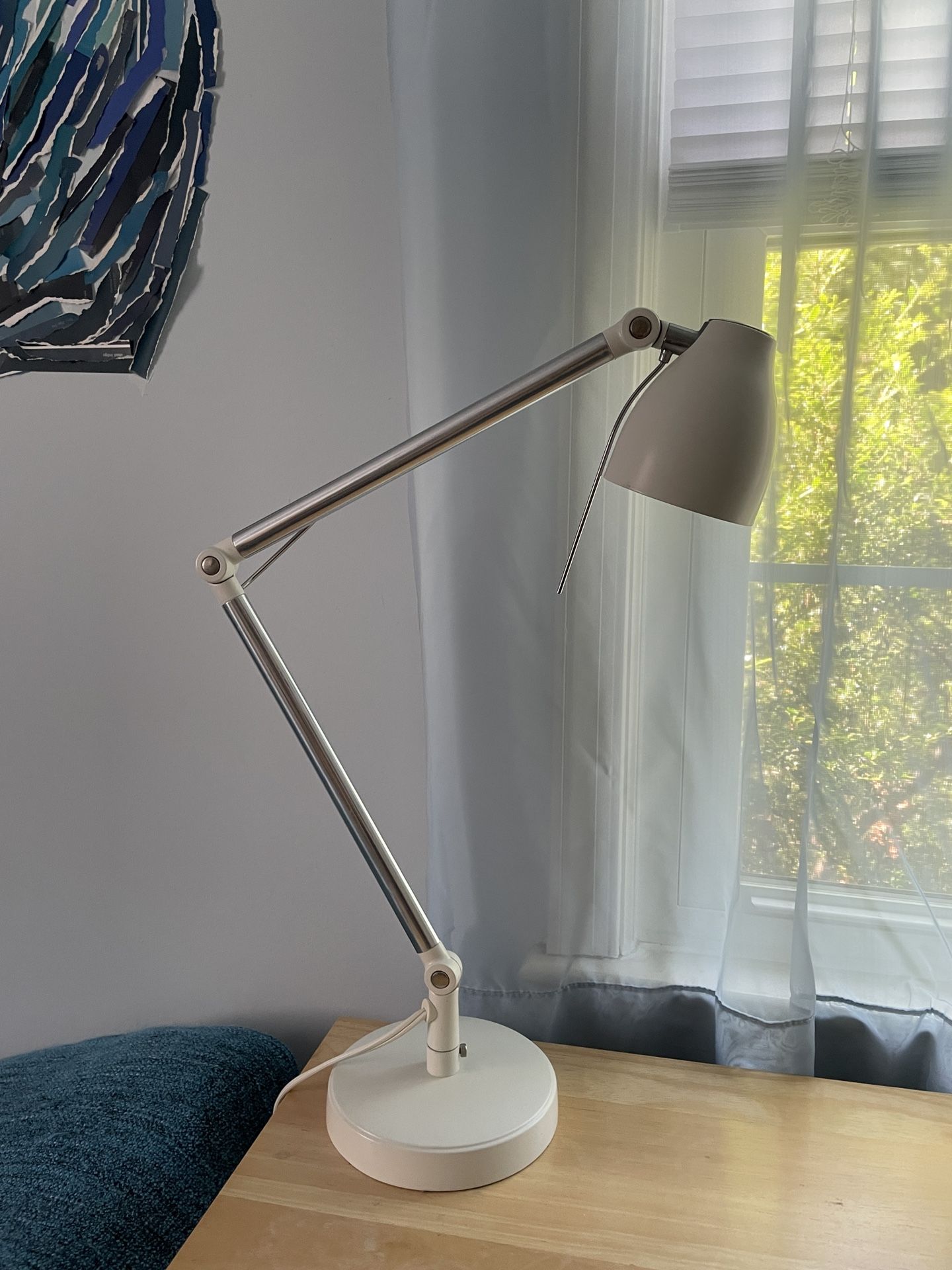 Mid Century White Desk Lamp