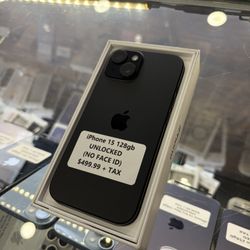 iPhone 15 128gb Unlocked (NO FACE ID)