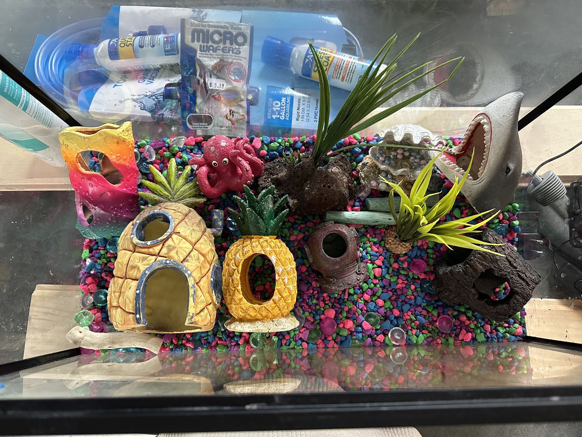 Fish Tank Toys Accessories Many Accessories