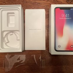 GENUINE Apple iPhone X Space Gray 256GB Retail BOX ONLY NO DEVICE ACCESSORIES