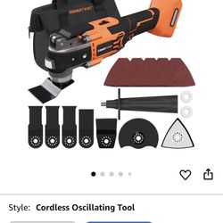 ENERTWIST Oscillating Tool Compatible for DEWALT Battery,6 Variable Speed Cordless Oscillating Multi