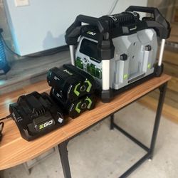 Electric Generator + Charger & (2) Batteries