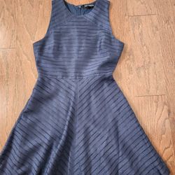 Navy Blue Mini Dress 0P Petitie Banana Republic