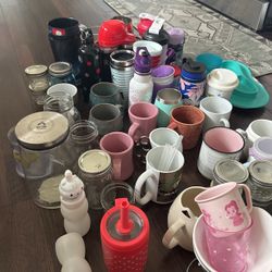 Lots Of Glass Mugs And Cups