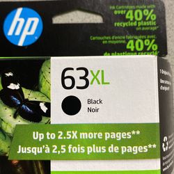 HP Black Noir Ink 63XL