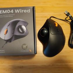 ProtoArc EM04 Ergonomic Wired Trackball Mouse