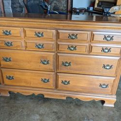 Dutch Style Buffett Cabinet Sideboard Vintage