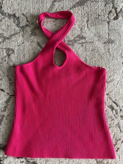 Hot pink halter top size small