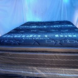 $250 Black Series Queen Pillow Top Mattress Only Brand New Free Delivery Same Day 