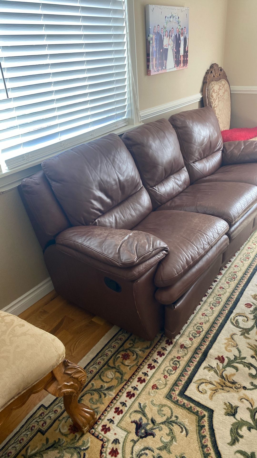 Leather sofa