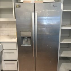 Whirlpool Stainless Steel Side-by-Side Refrigerator – Ice & Water Dispenser