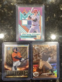 Baseball cards sold together Condon/Pena/Votto