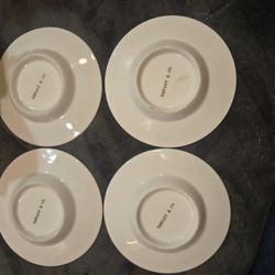 4 Vintage Tiffany & Co. Small Tea Cup Saucer Plates