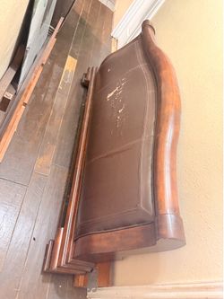 wooden bed frame