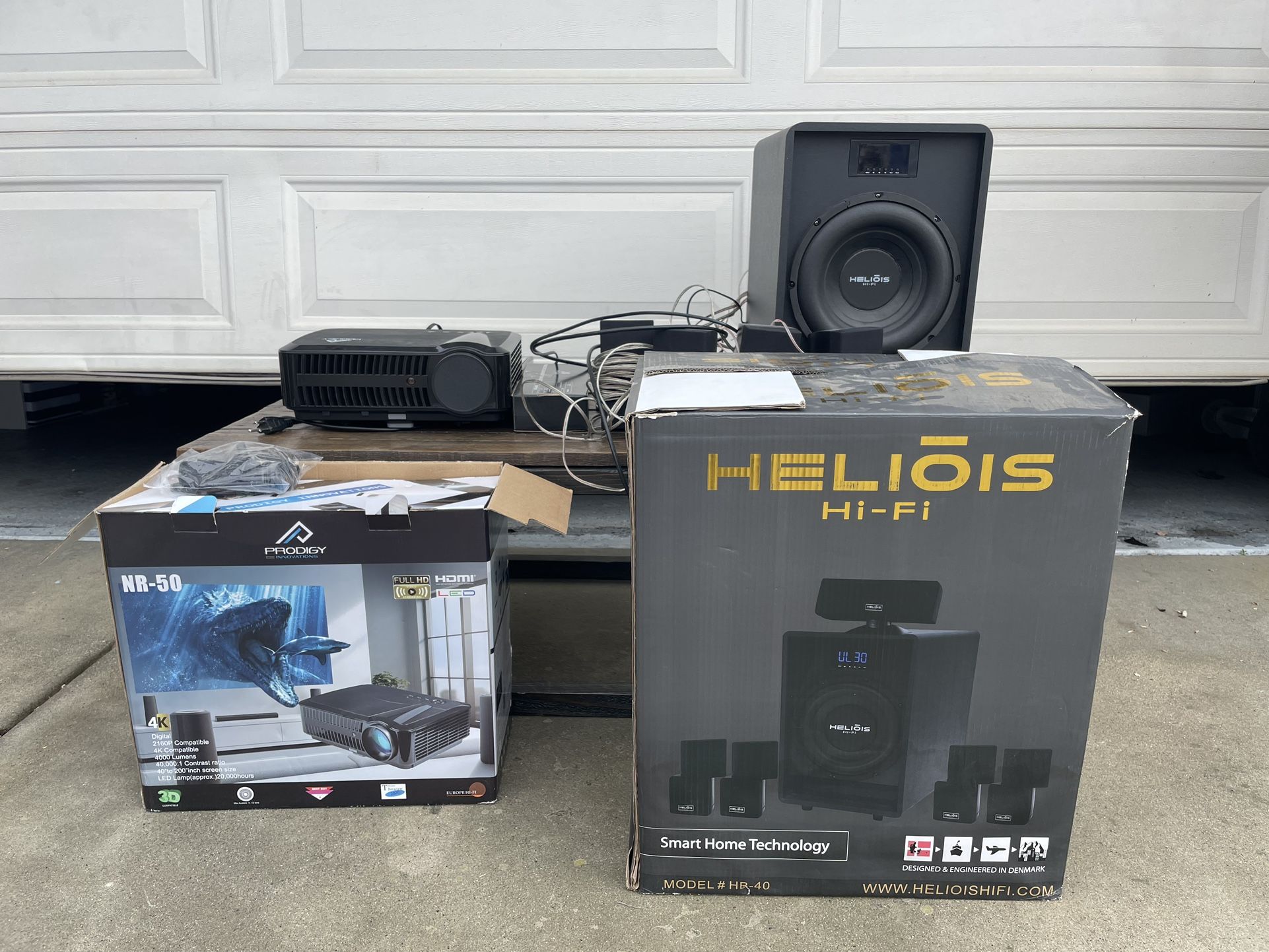 NR-50 Prodigy Innovations Projector & Heliois Surround Sound