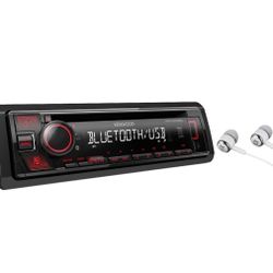 Kenwood Single DIN Bluetooth CD/AM/FM USB Auxiliary Input Car Stereo Receiver w/ Dual Phone Connection, Pandora/Spotify/iHeartRadio, Apple iPhone 