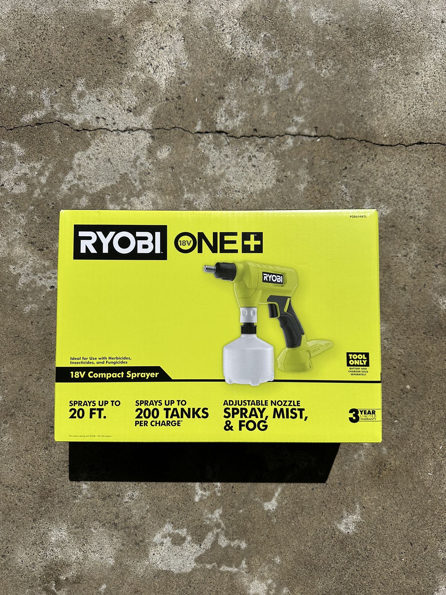 RYOBI ONE+ 18V Cordless Battery .5L Compact Chemical Sprayer (Tool Only)