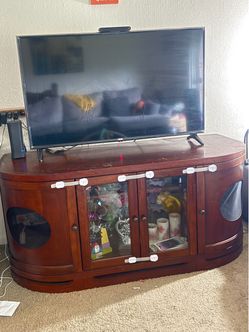 LG 55” TV and TV Table