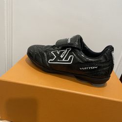 Louis Vuitton  LV Footprint Soccer Sneaker Black US Men’s size 9.5
