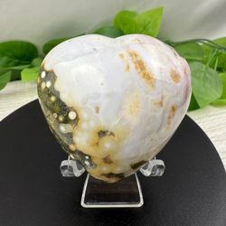 Crystal Ocean Jasper Heart