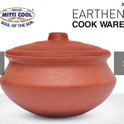 Brand New - Clay Biryani Pot (2 Liter)  / Clay Cooking Pot