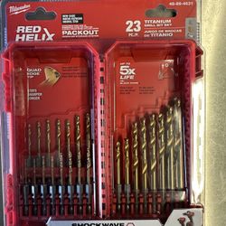 Milwaukee Red Helix 23 Piece Drill Bit Set