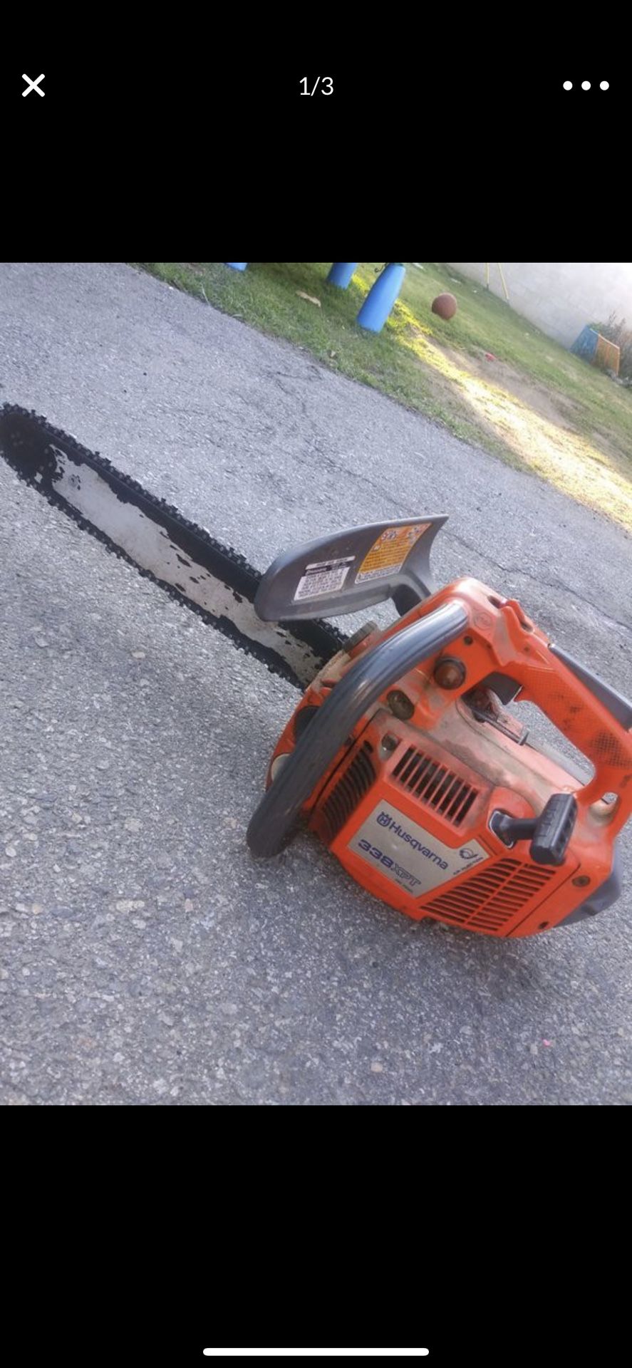 Air injection climbing chainsaw “Husqvarna 338 xpt” for Sale in Pico