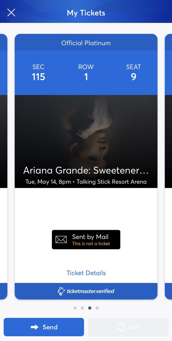 Ariana Grande Sweetener World Tour Tickets For Sale In Phoenix Az Offerup