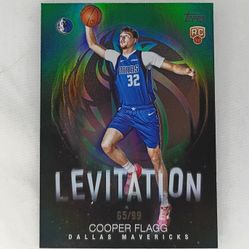 2025-26 Cooper Flagg Topps Levitation Green Rainbow Refractor Rookie 65/99 #L-16