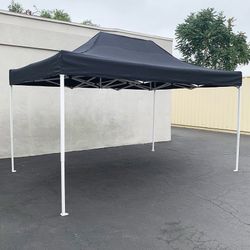 (Brand New) $145 Heavy Duty 10x15 FT Outdoor Ez Pop Up Canopy Party Tent Instant Shade w/ Carry Bag (Black, Red)
