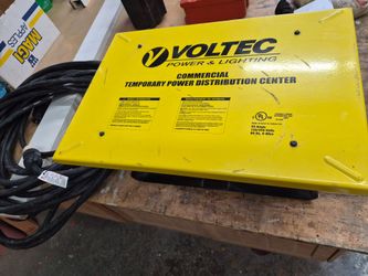 Voltec power lighting commercial temporary power jobsite spider box