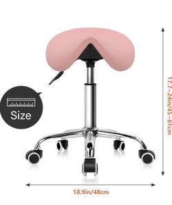 Saddle Stool with Adjustable Height