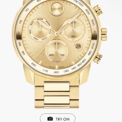 Men’s Movado Bold Verso Chronograph GOLD Watch