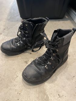 Used Kid Black Boots