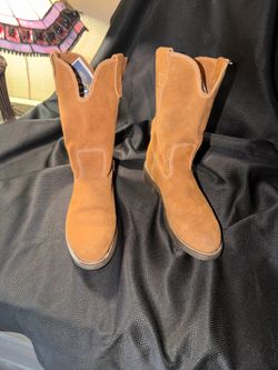 Honcho brown suede pull-on boots, men's size 8