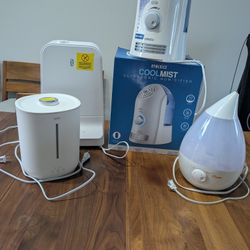 Various Used Humidifiers (Homedics, Crane, Toppin, TaoTronIcs) in Good Condition (priced individually)