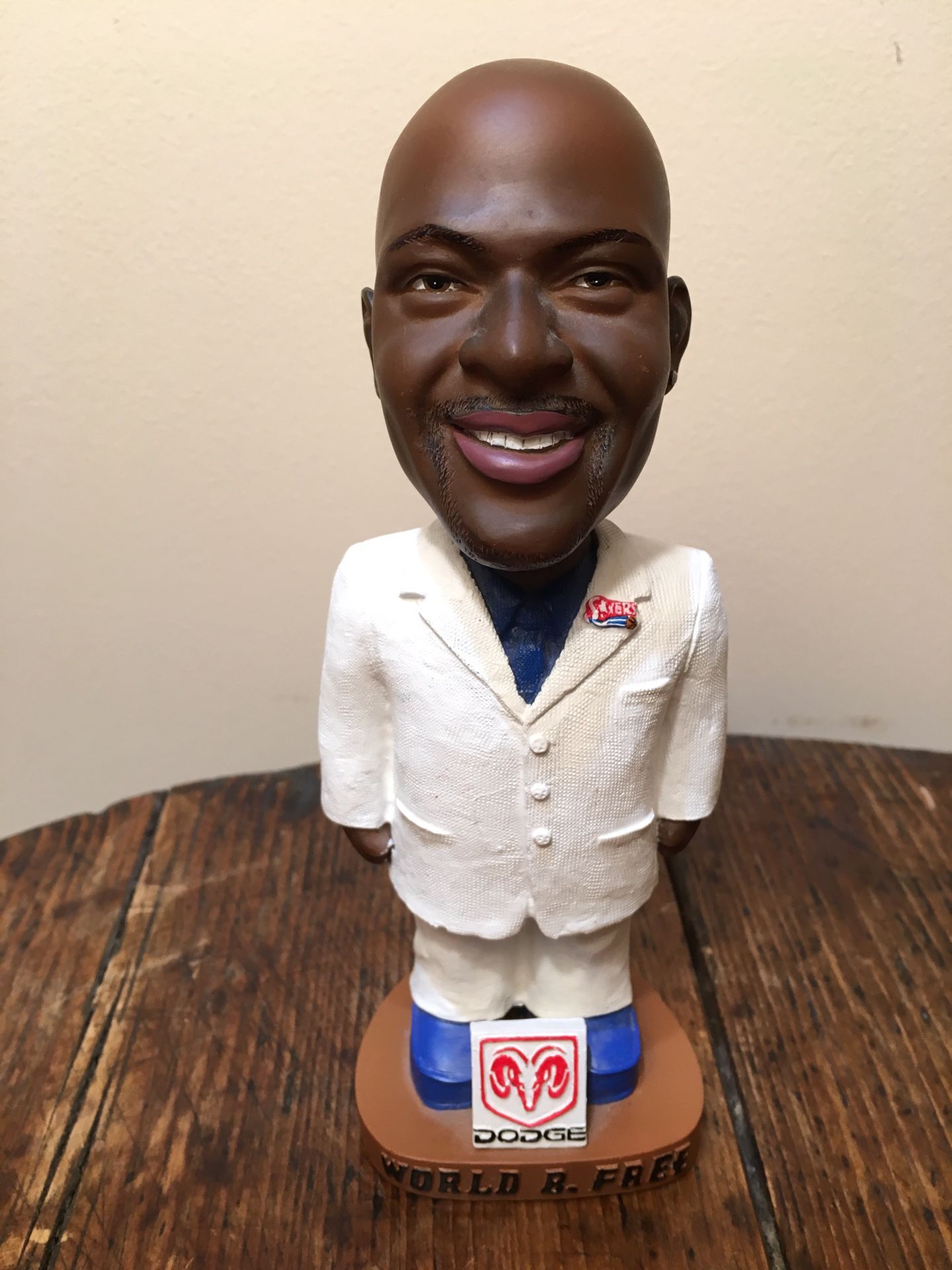 World B Free Limited Edition 76ers Bobble Head