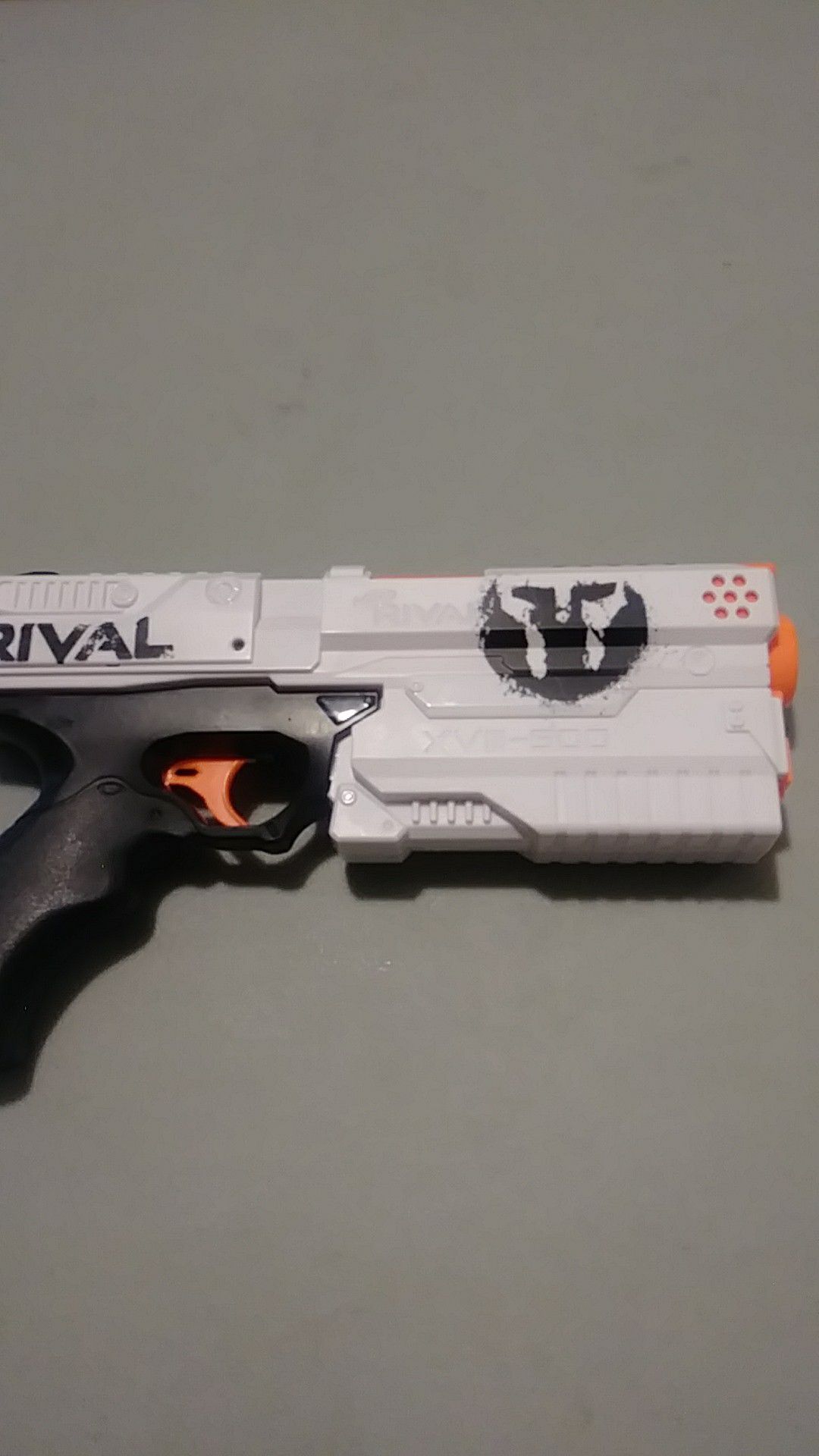 Nerf Rival XVIII-500 toy dart gun.