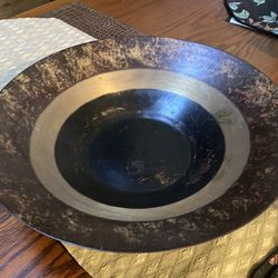 Metal bowl 12 1/2” x 4”H