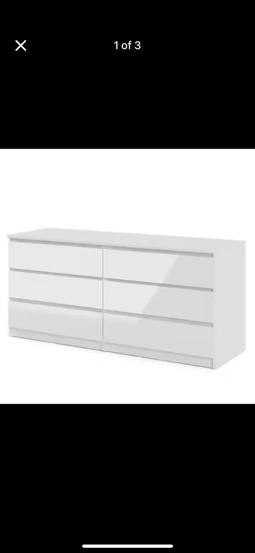 White dresser