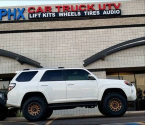 Toyota 4-Runner Wheels Tires Leveling & Lift Kits Accessories intakes Side Stows Bed Covers Air-bag Kits Installations. (WE Finance)