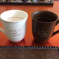 Wedding gift, his & hers coffee mugs