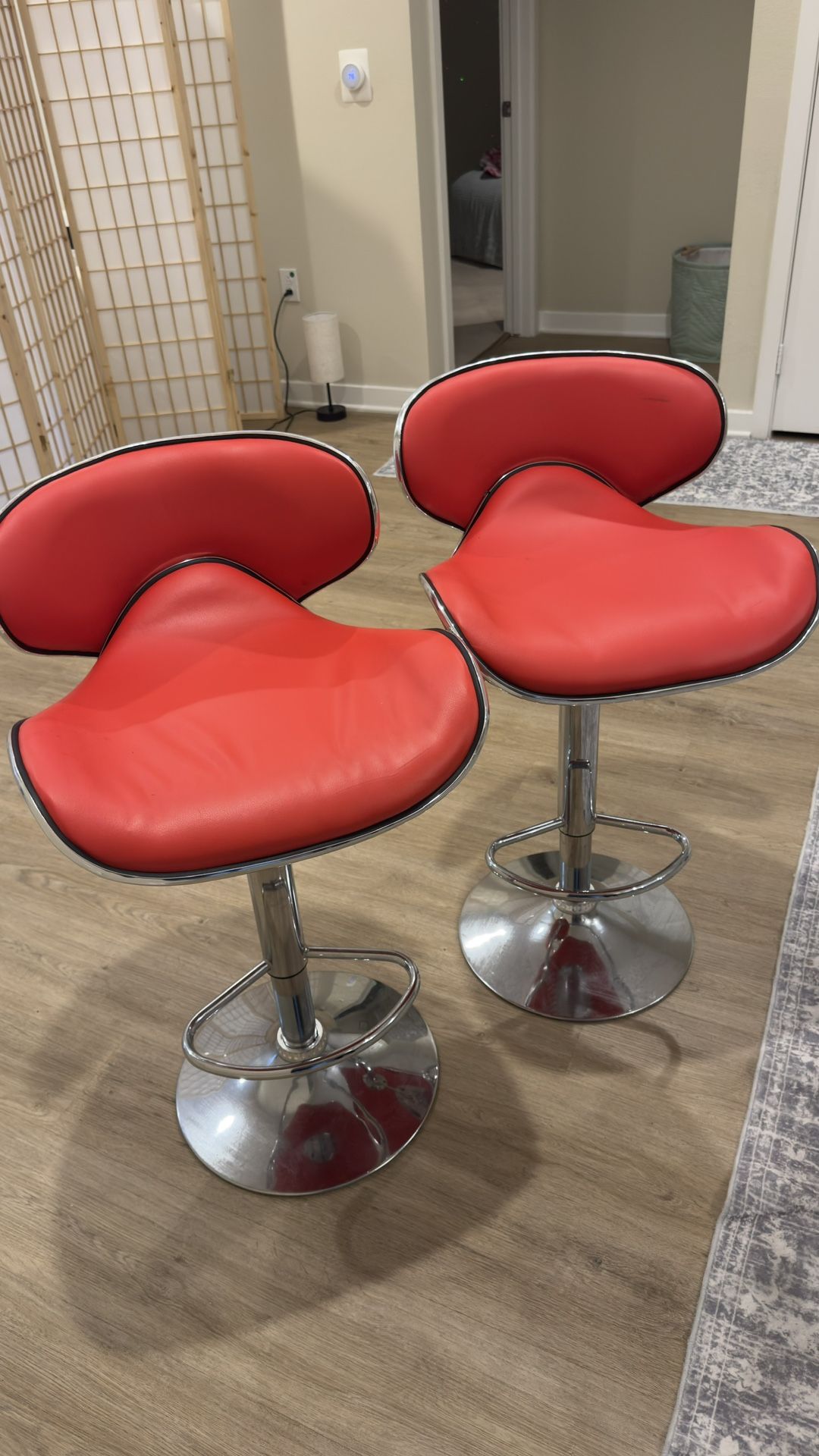 Red stools (x2)